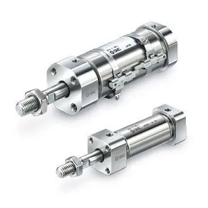 Xi lanh khí nén bằng thép không gỉ, tác động kép, một cần piston CM5B20-25 - CM5 Series